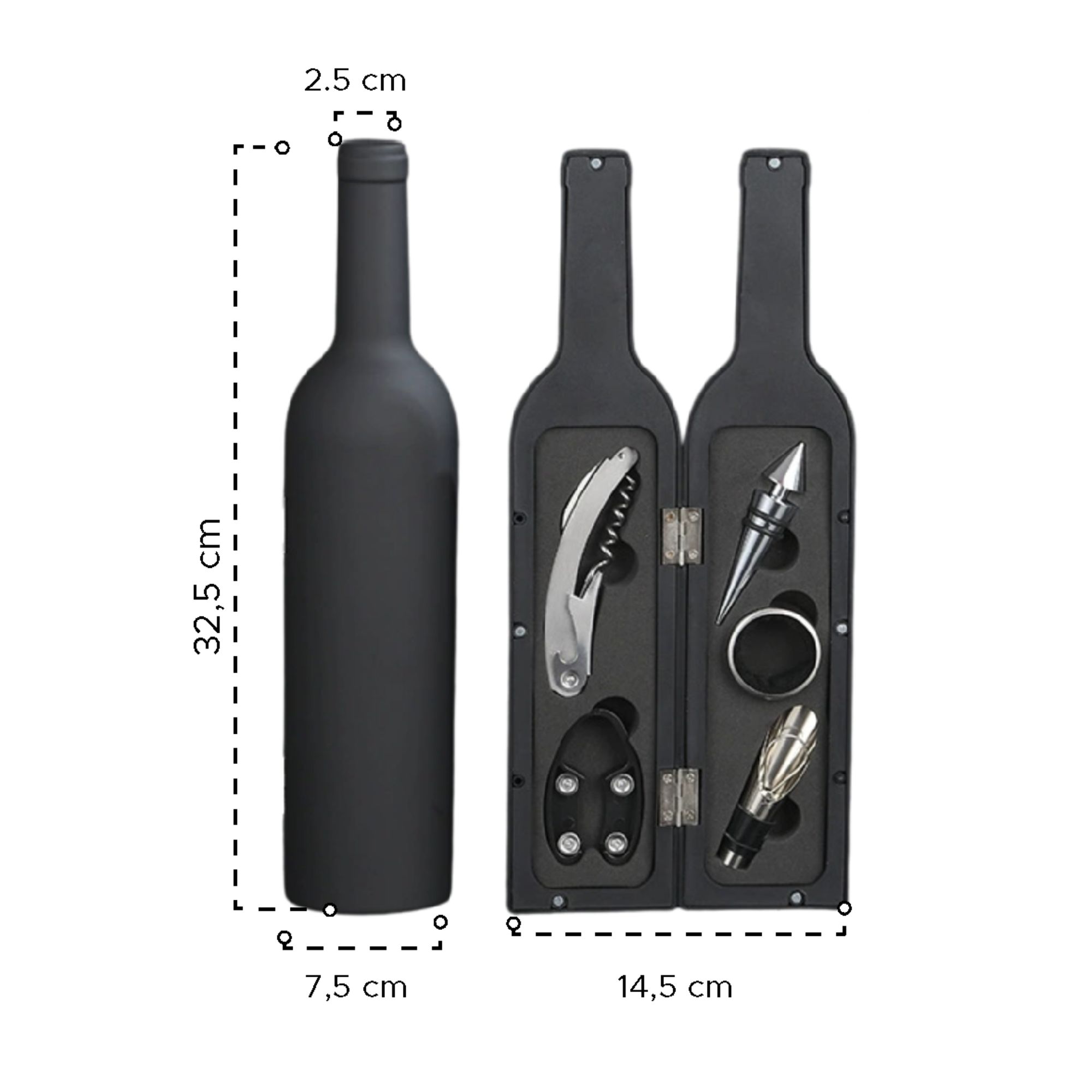 Miniatura 7 de Estuche de Botella Accesorios Vino (Gra)